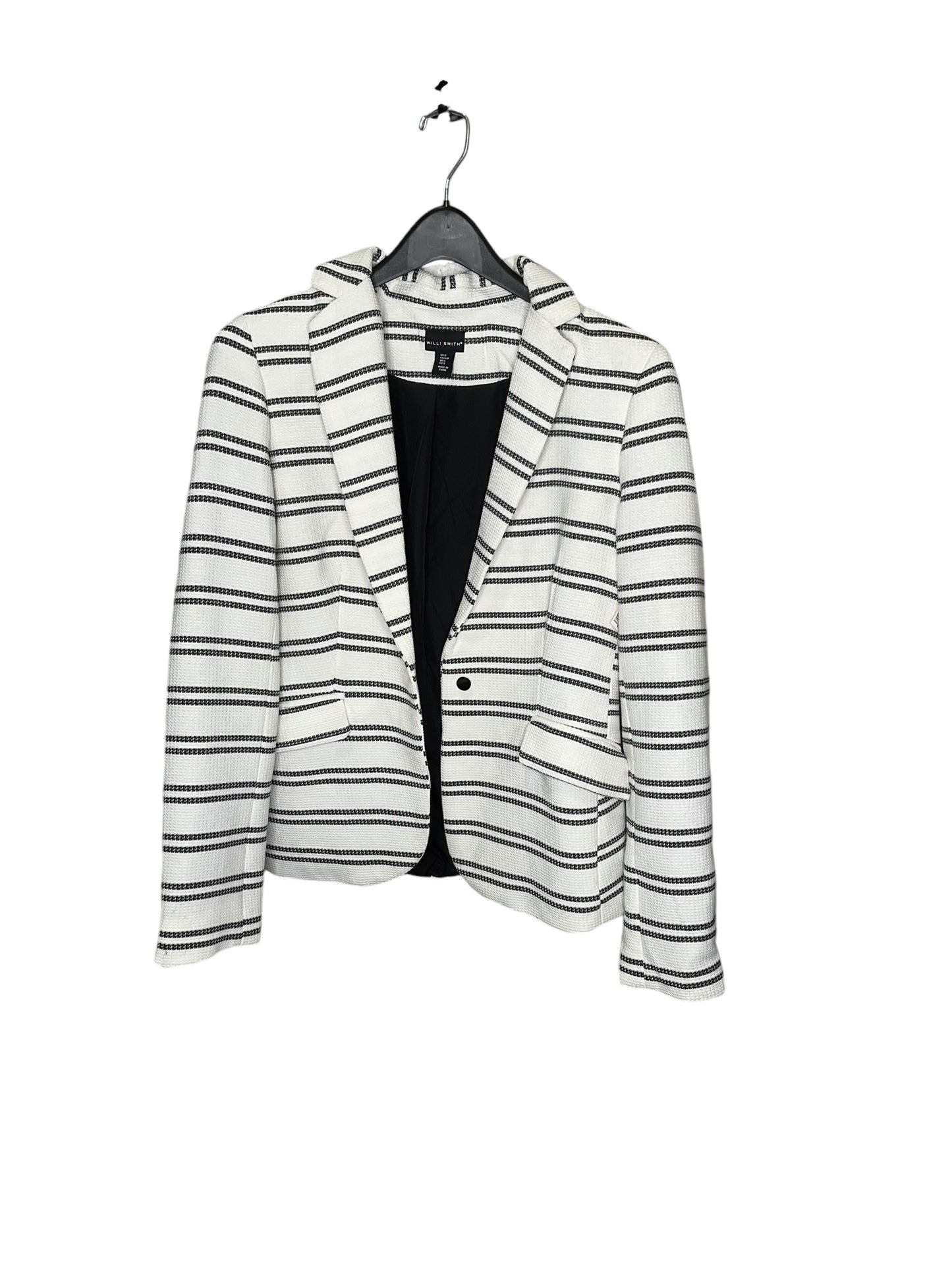 Jacket Puffer & Quilted By Willi Smith In Striped Pattern, Size: S