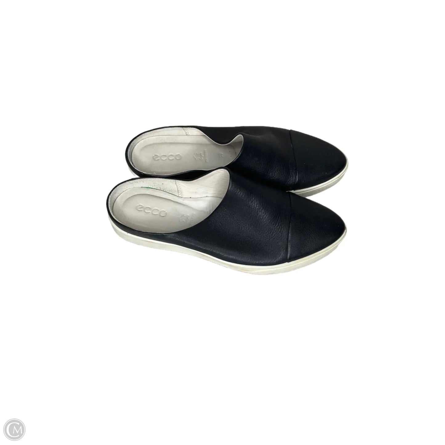 Shoes Flats By Ecco In Black & Cream, Size: 9