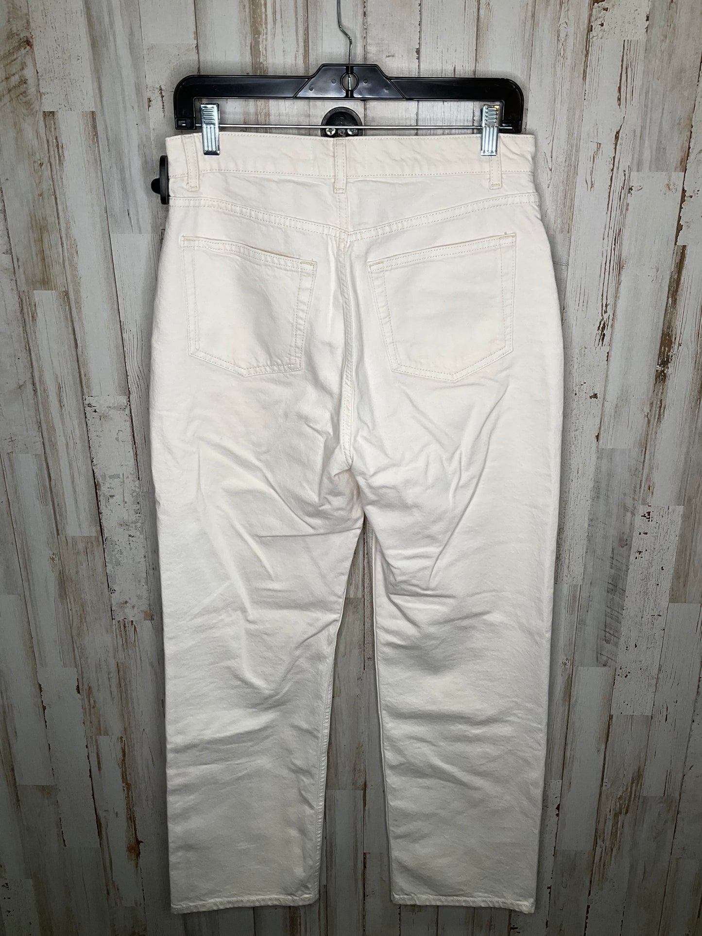 Cream Jeans Straight Reformation, Size 28