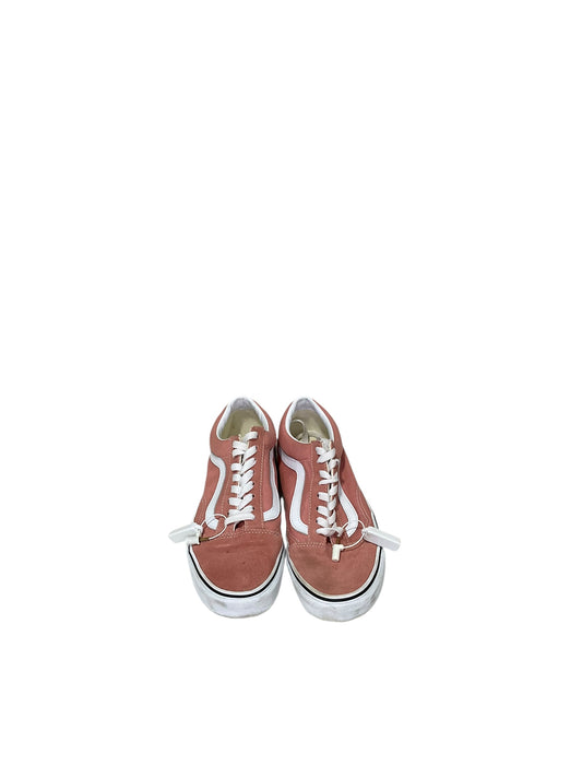 Shoes Sneakers By Vans In Pink, Size: 8.5