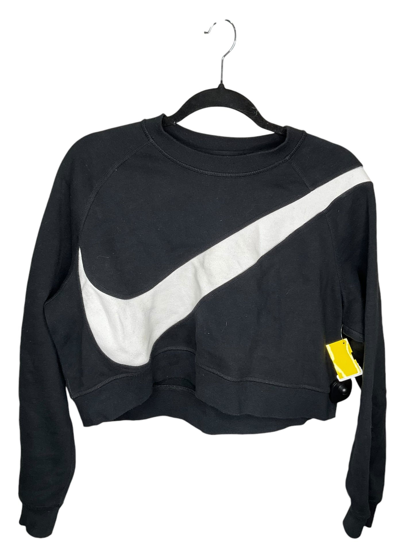 Athletic Sweatshirt Crewneck By Nike In Black, Size: M