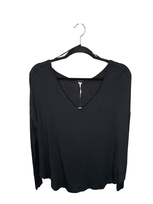 Athletic Top Long Sleeve Collar By Free People In Black, Size: Xs