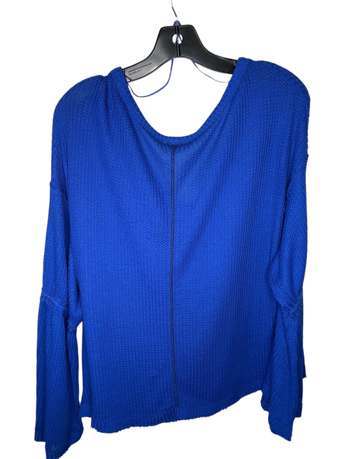 Top Long Sleeve By We The Free In Blue, Size: M