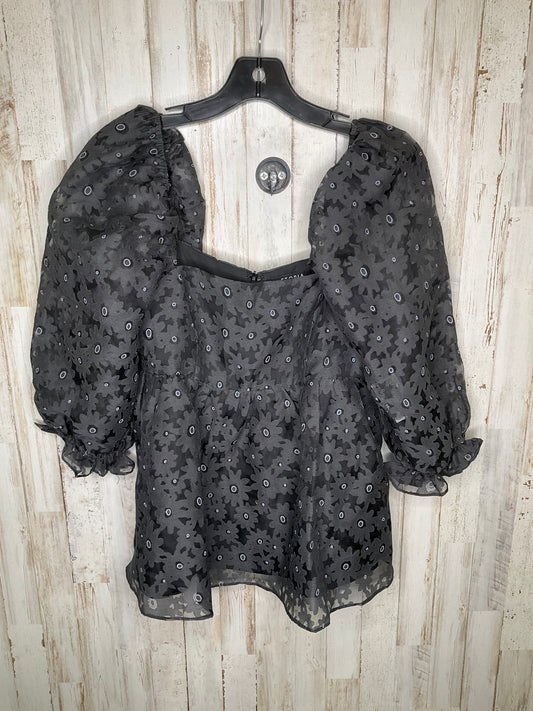 Black Top 3/4 Sleeve Storia, Size S