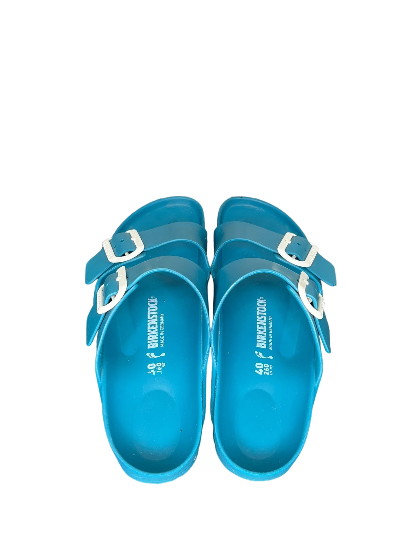 Sandals Flip Flops By Birkenstock In Teal, Size: 9