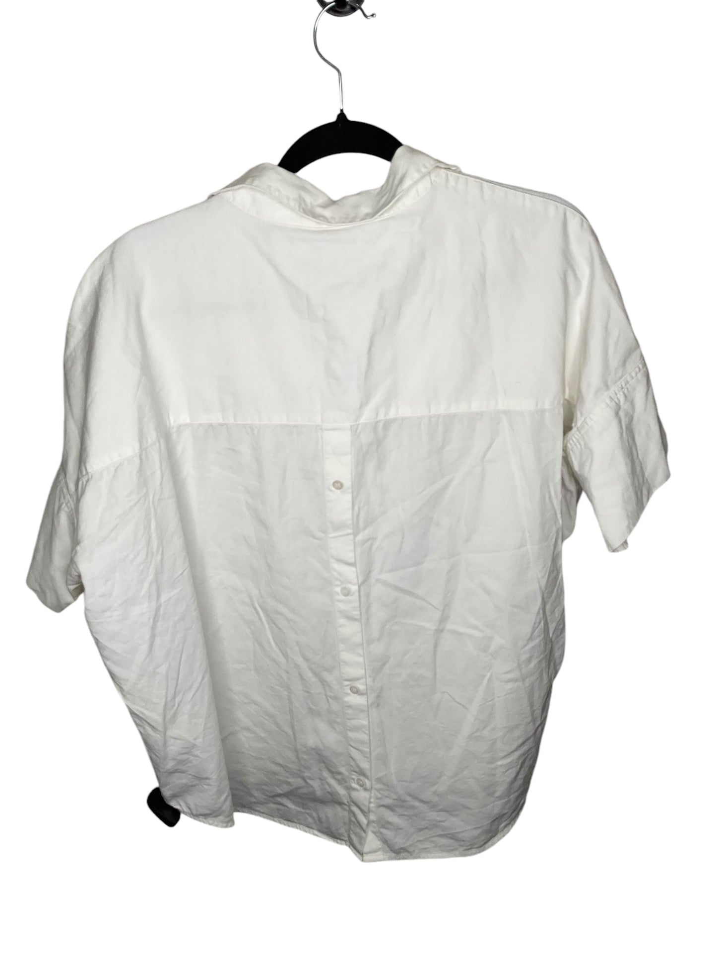 Top Short Sleeve By Madewell In White, Size: L