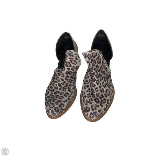 Boots Ankle Heels By Diba In Animal Print, Size: 8