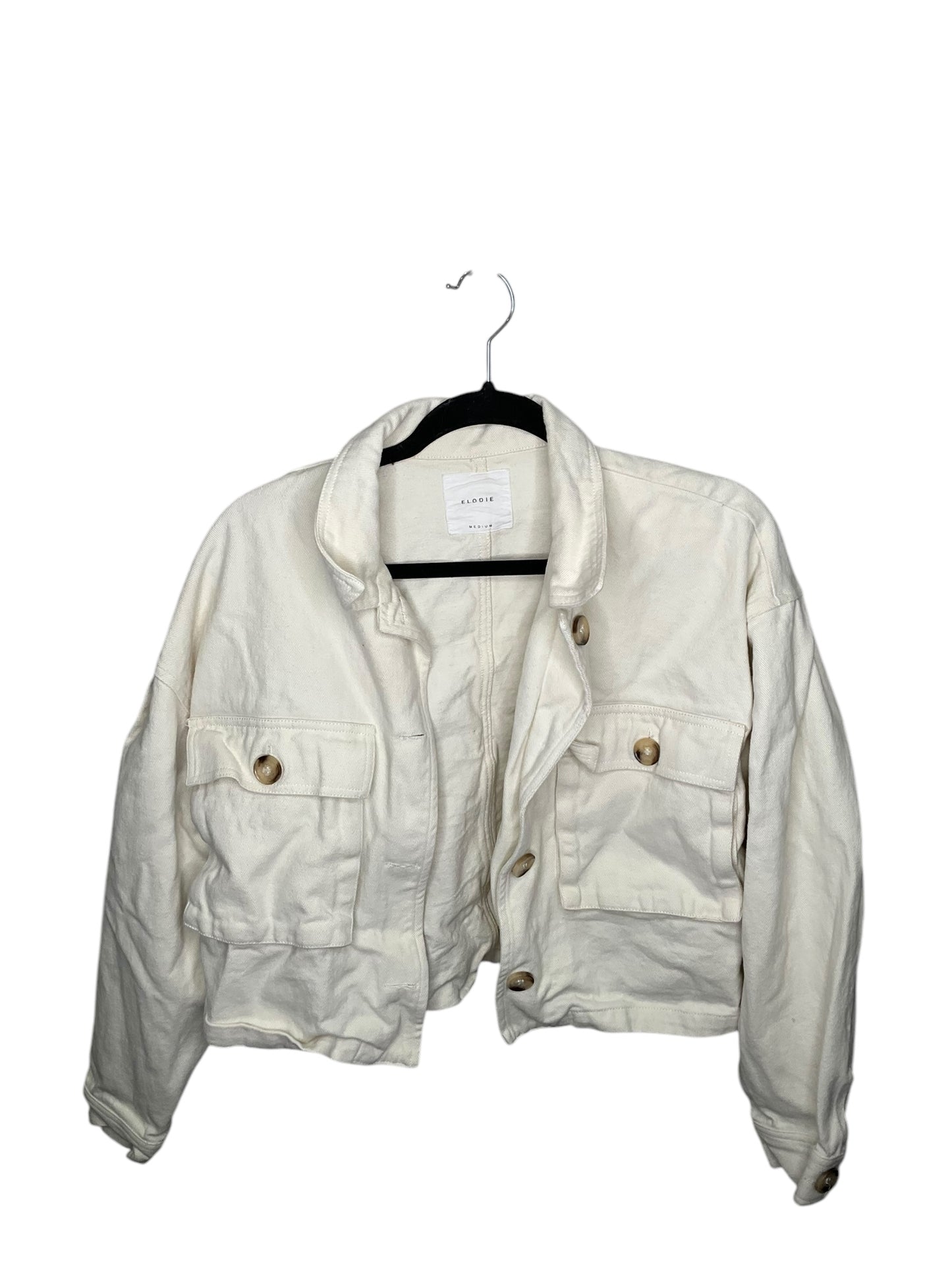 Jacket Denim By Elodie In White, Size: M