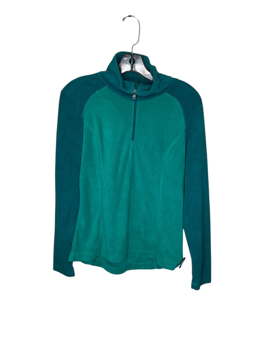 Athletic Top Long Sleeve Collar By Columbia In Green, Size: S