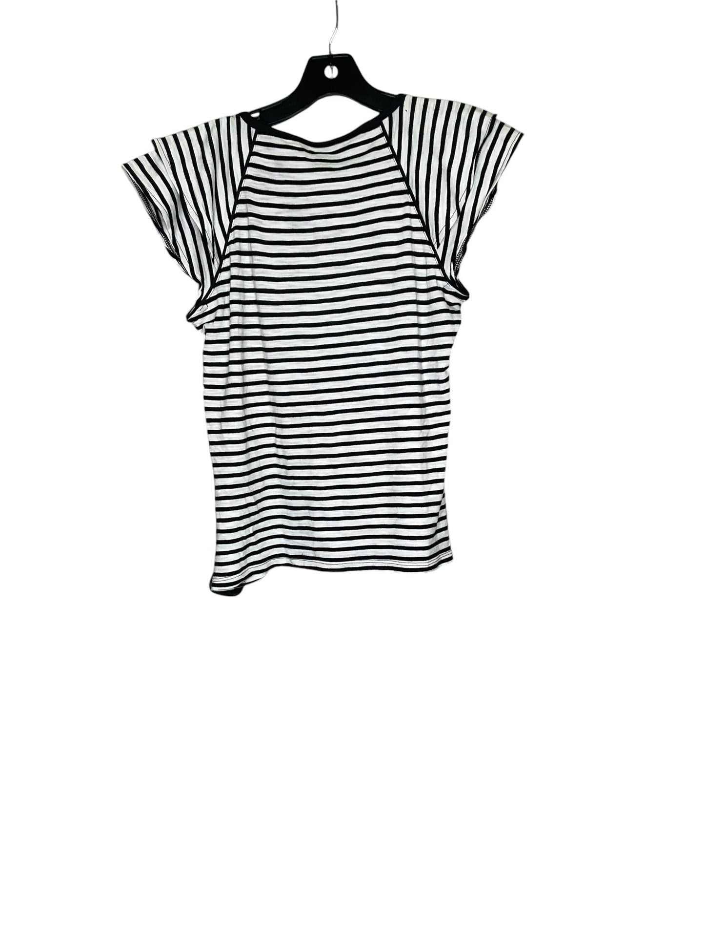 Top Short Sleeve By White House Black Market In Striped Pattern, Size: Xs