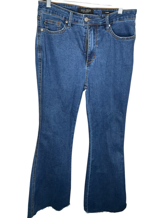 Jeans Flared By Judy Blue In Blue, Size: 14