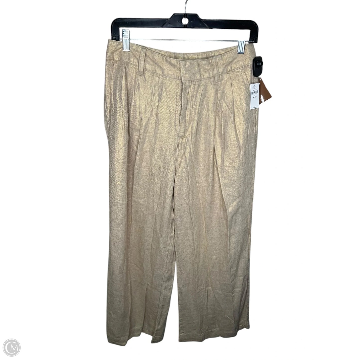 Pants Linen By Gap In Gold, Size: 8p