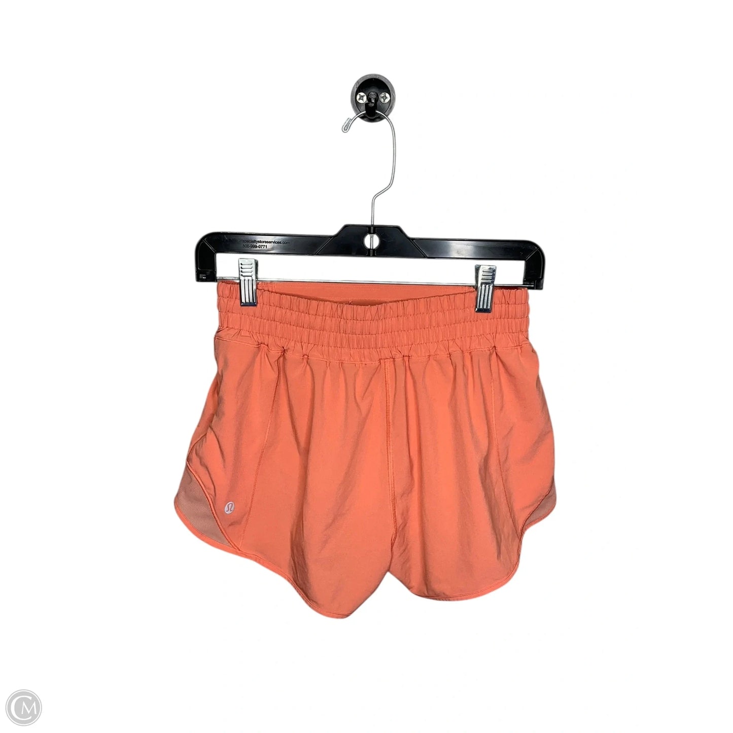 Athletic Shorts By Lululemon In Orange, Size: 6
