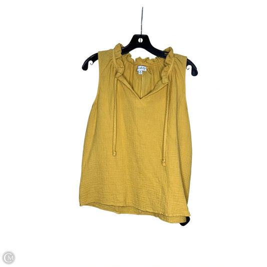 Top Sleeveless By Wonderly In Yellow, Size: M