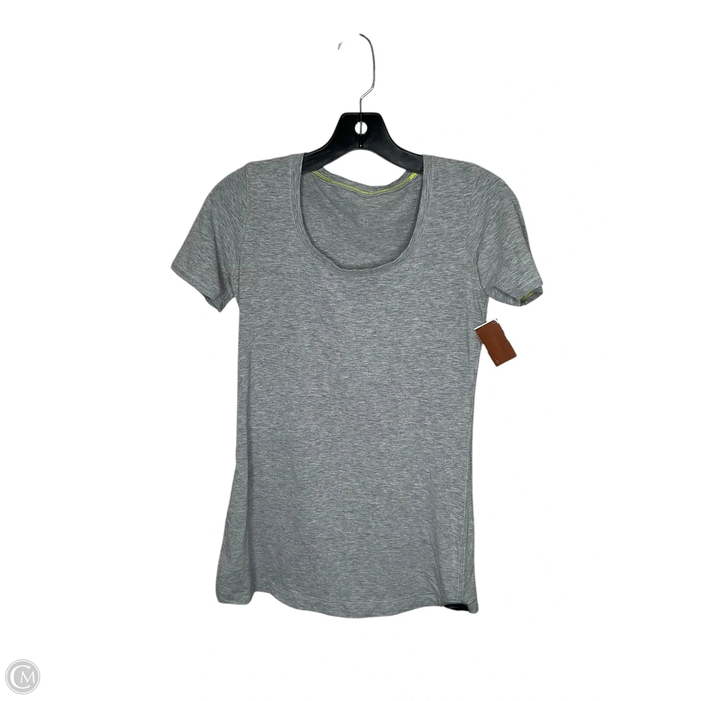 Top Short Sleeve By Lululemon In Grey, Size: S