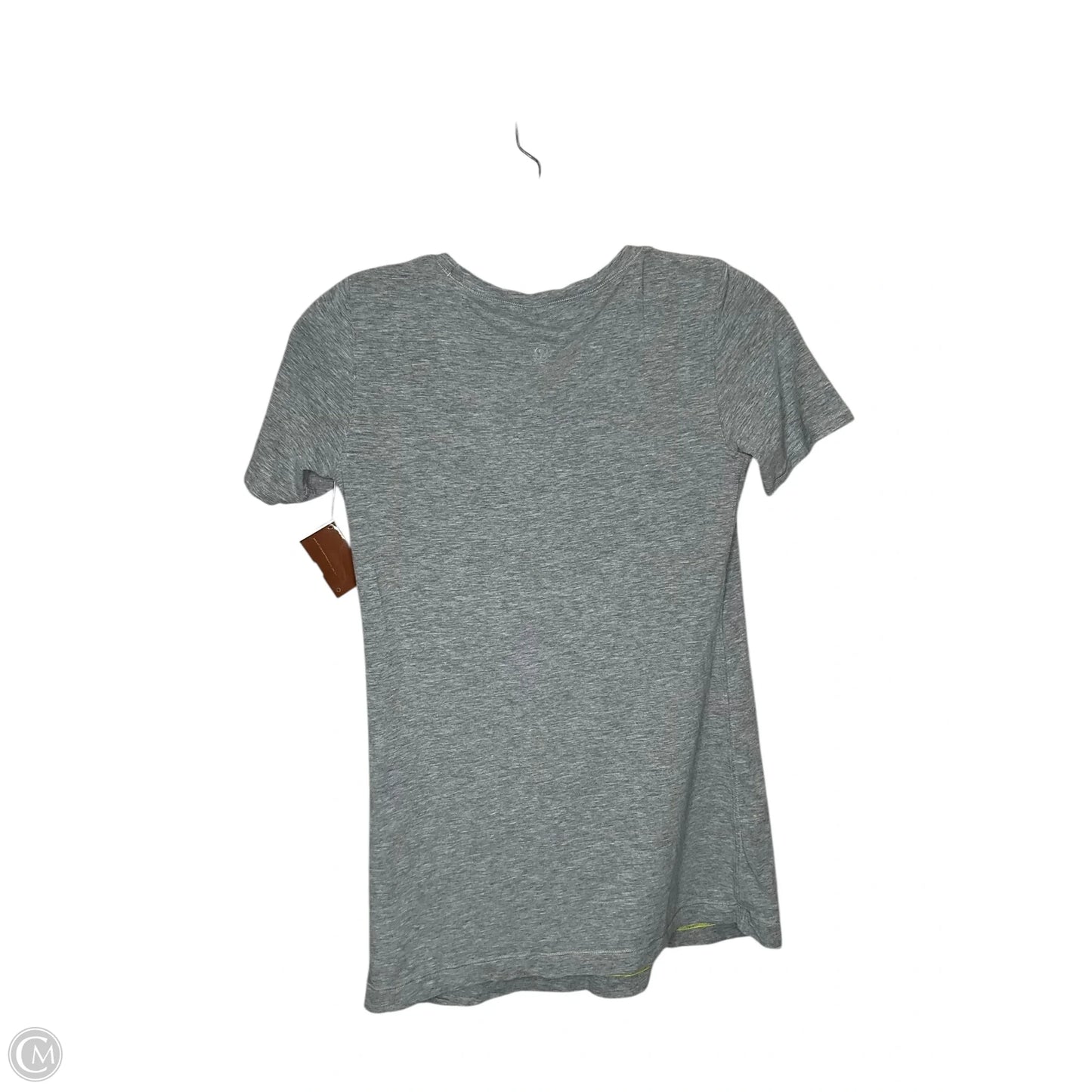 Top Short Sleeve By Lululemon In Grey, Size: S