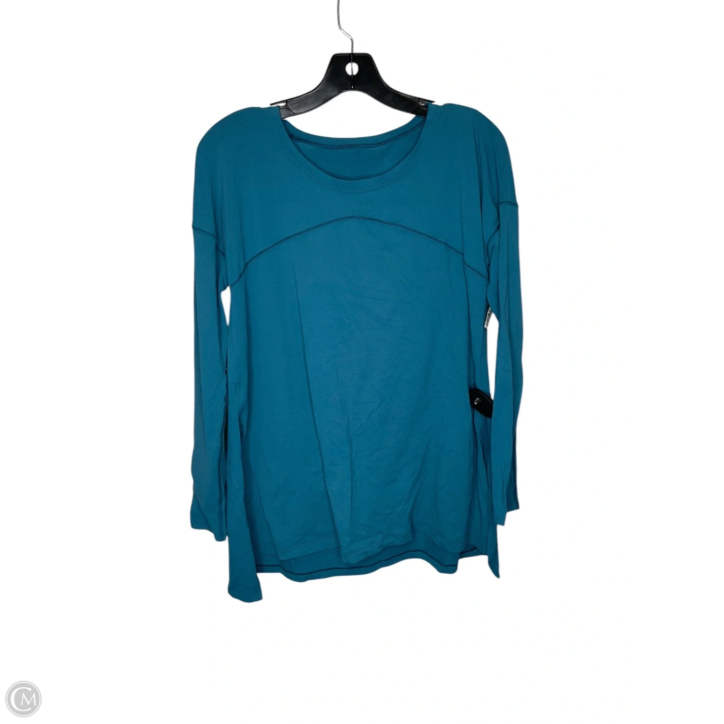 Top Long Sleeve By Lululemon In Teal, Size: M