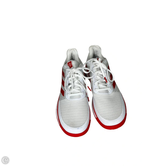 Shoes Athletic By Adidas In White, Size: 10
