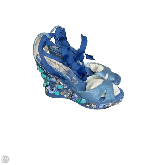 Shoes Heels Wedge By Clothes Mentor In Multi-colored, Size: 7