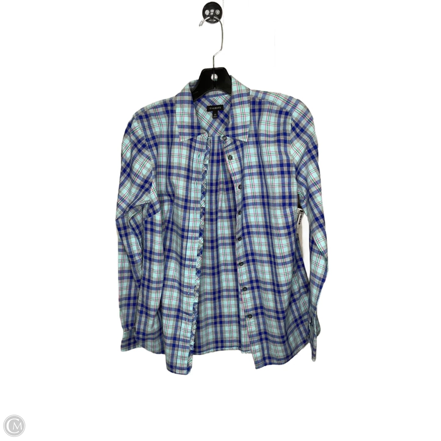 Blouse Long Sleeve By Talbots In Multi-colored, Size: Xs