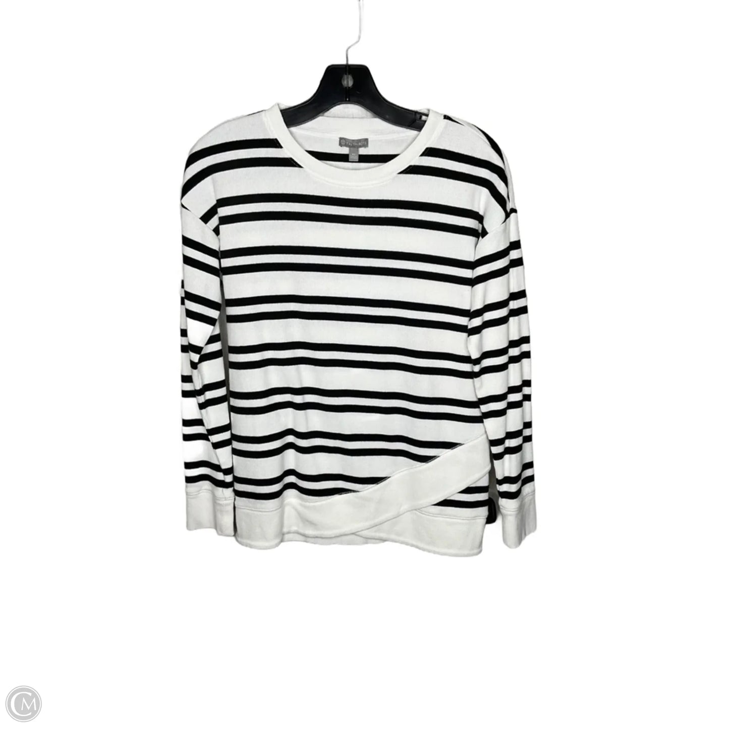 Sweater By Talbots In Black & White, Size: Xs