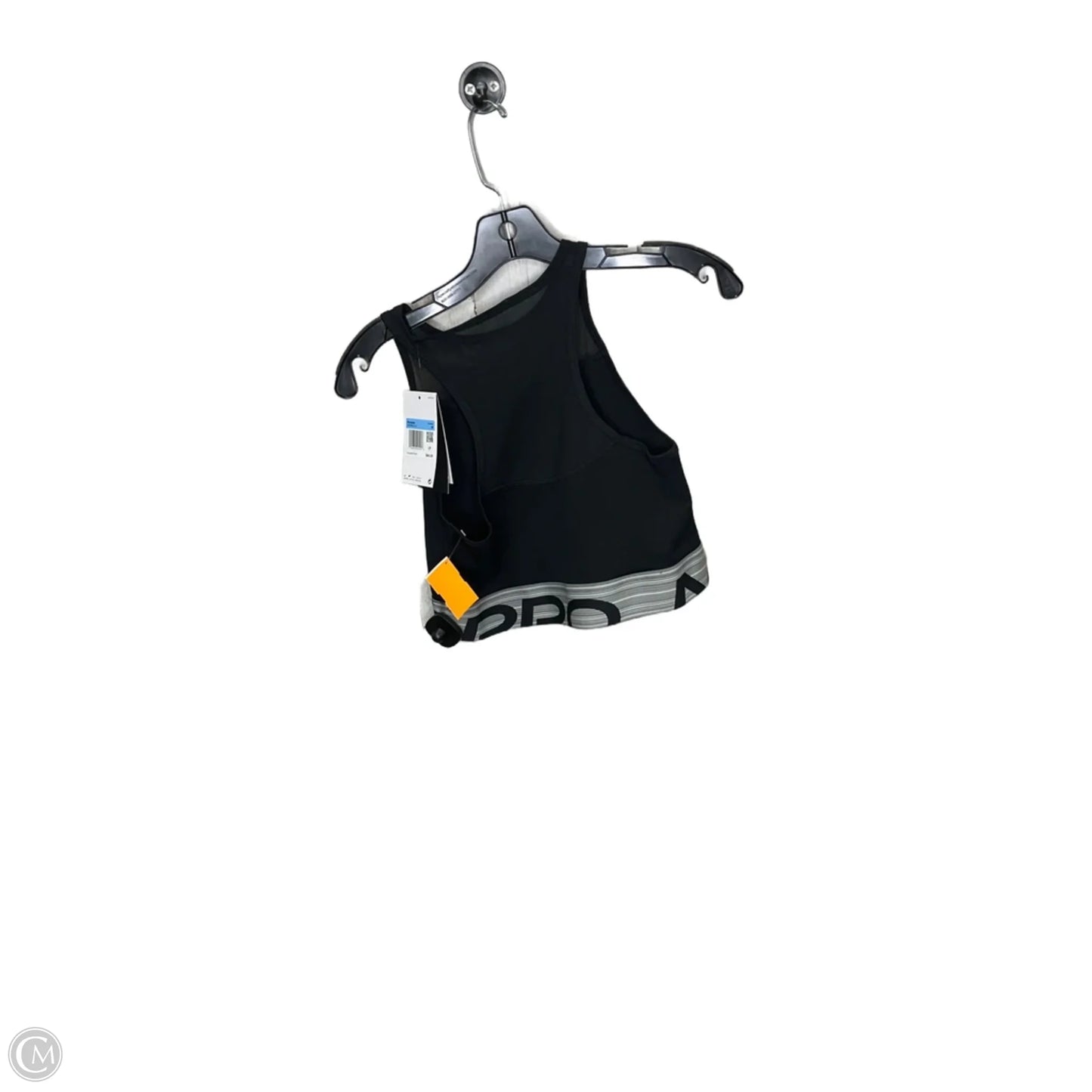 Athletic Bra By Nike Apparel In Black & Grey, Size: M