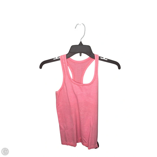 Athletic Tank Top By Lululemon In Pink, Size: 4