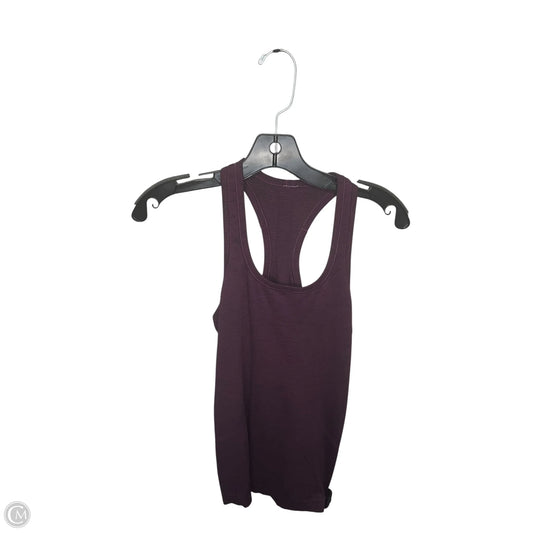 Athletic Tank Top By Lululemon In Purple, Size: 6