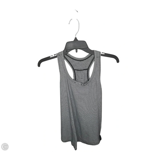 Athletic Tank Top By Lululemon In Striped Pattern, Size: M