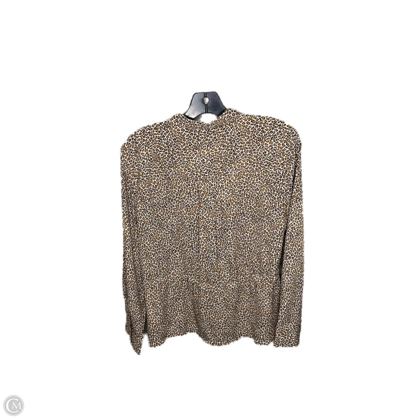 Top Long Sleeve By Banana Republic In Animal Print, Size: M