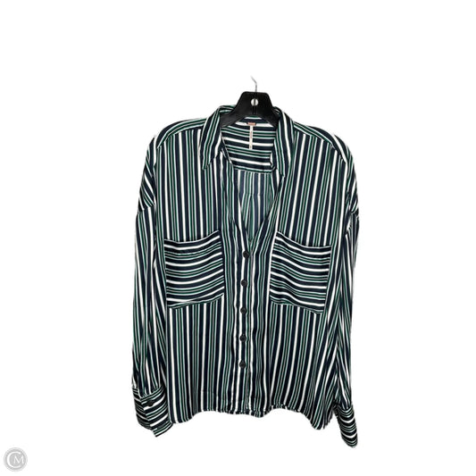 Top Long Sleeve By Free People In Striped Pattern, Size: M