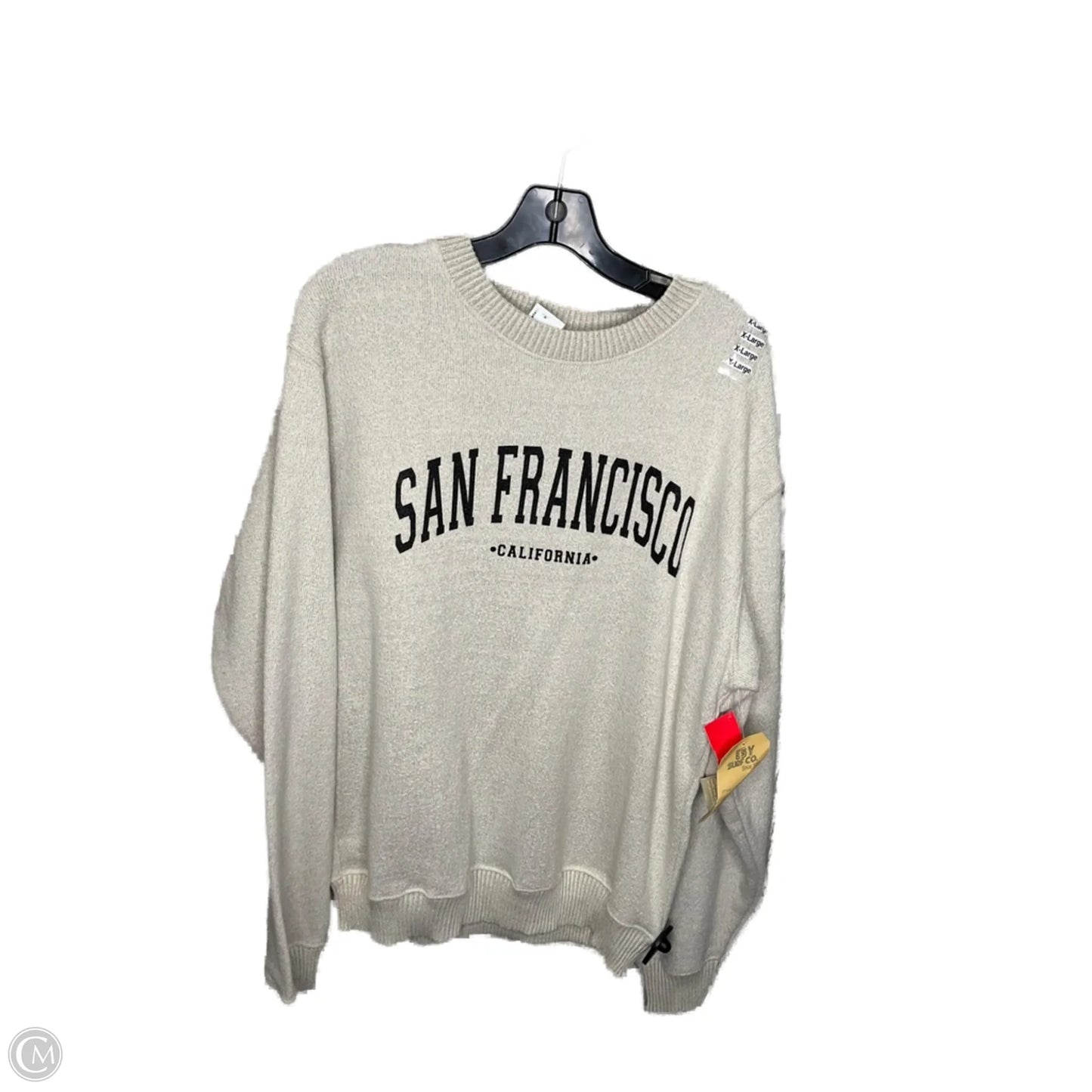 Sweater By Clothes Mentor In Tan, Size: Xl