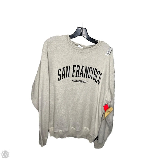 Sweater By Clothes Mentor In Tan, Size: Xl