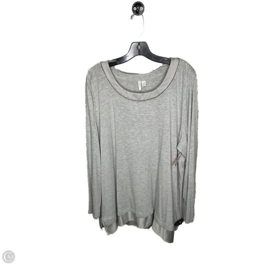 Top Long Sleeve By Cato In Grey, Size: 18
