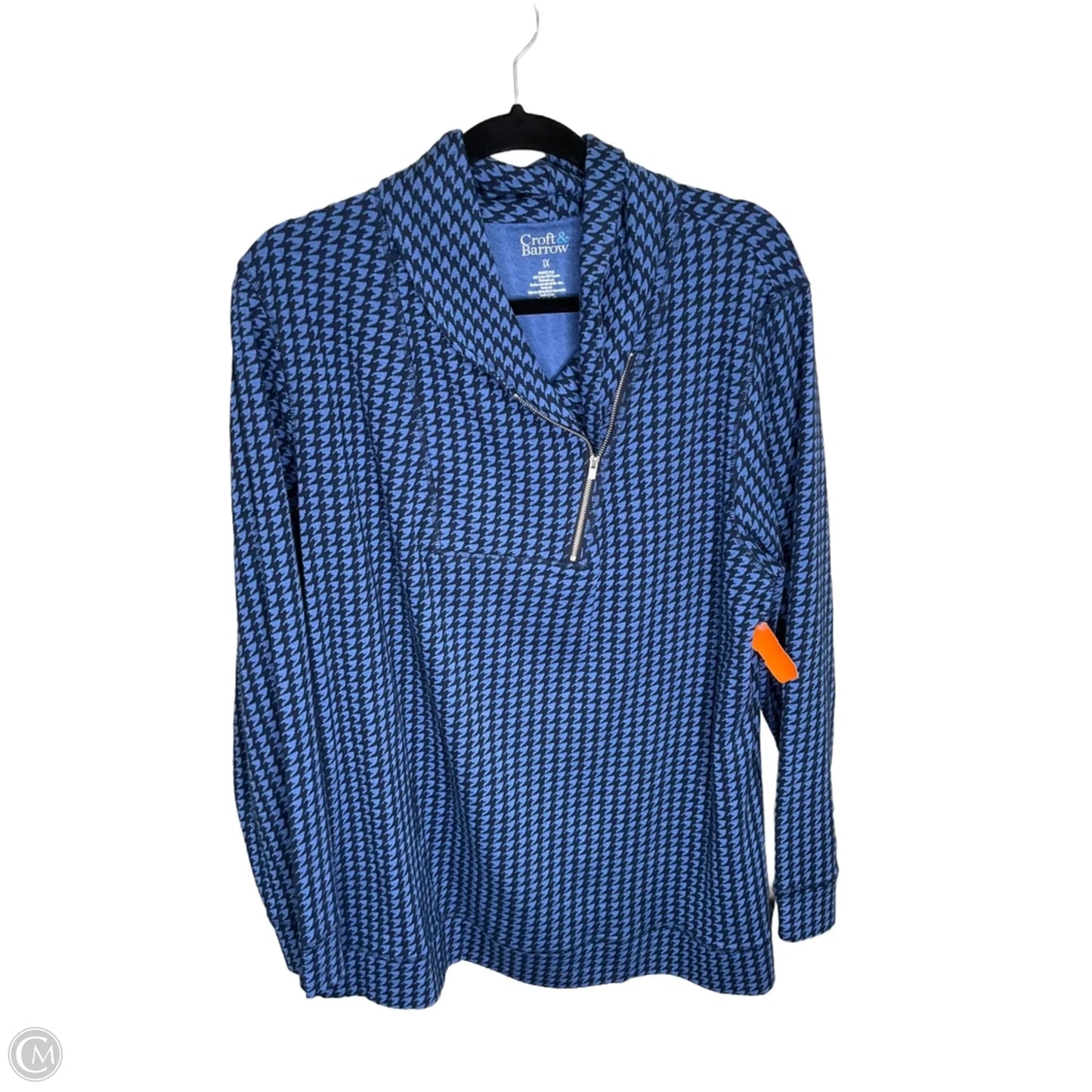 Sweater By Croft And Barrow In Blue, Size: 1x