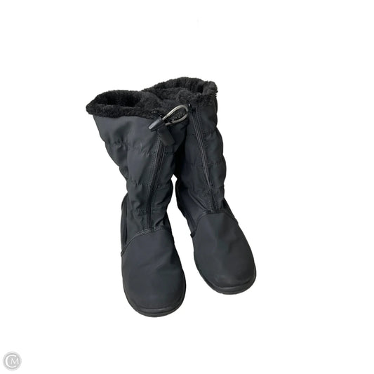 Boots Mid-calf Flats By Totes In Black, Size: 8.5