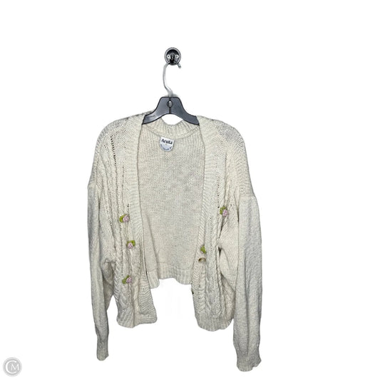 Cardigan By Arula In Cream, Size: 2x