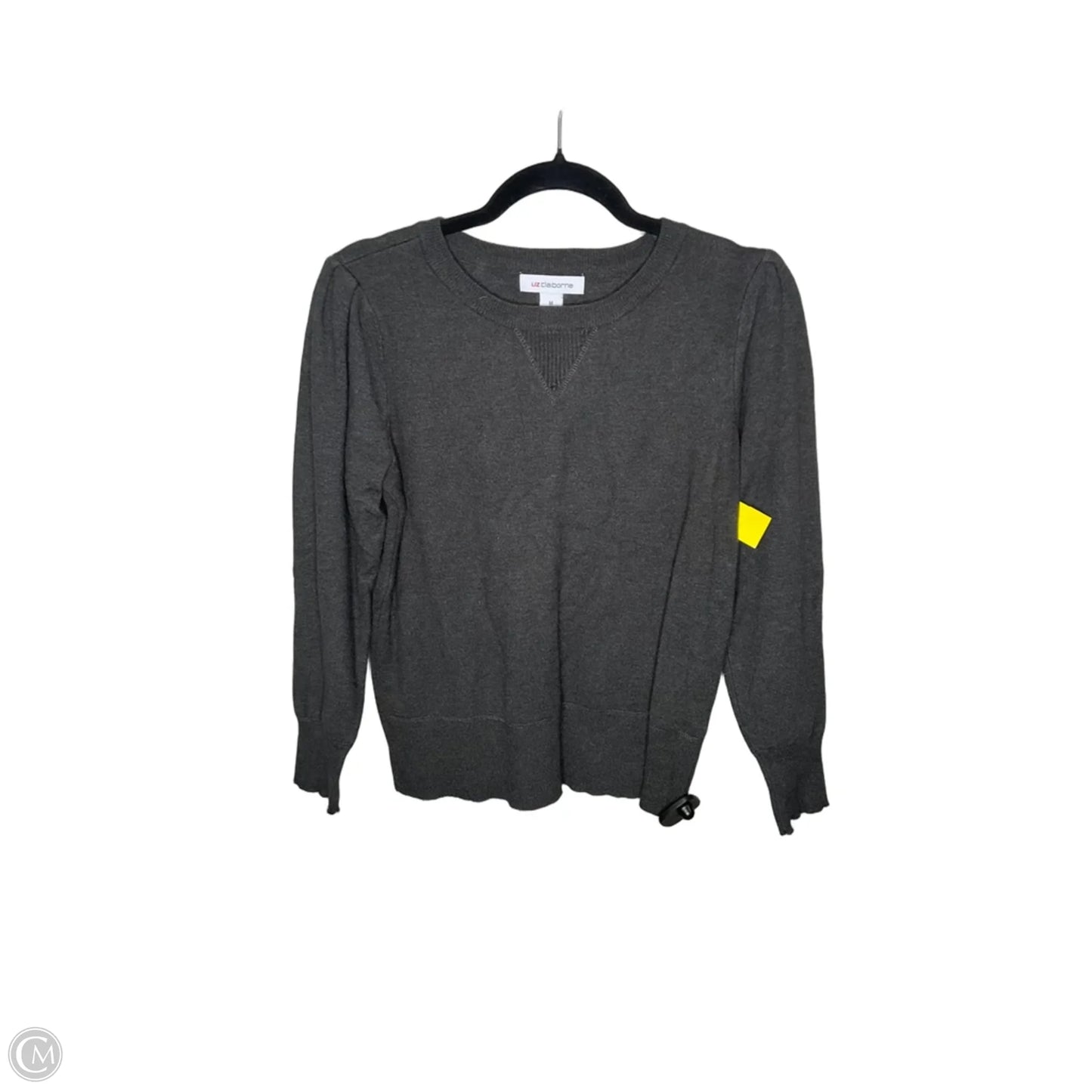 Sweater By Liz Claiborne In Grey, Size: M