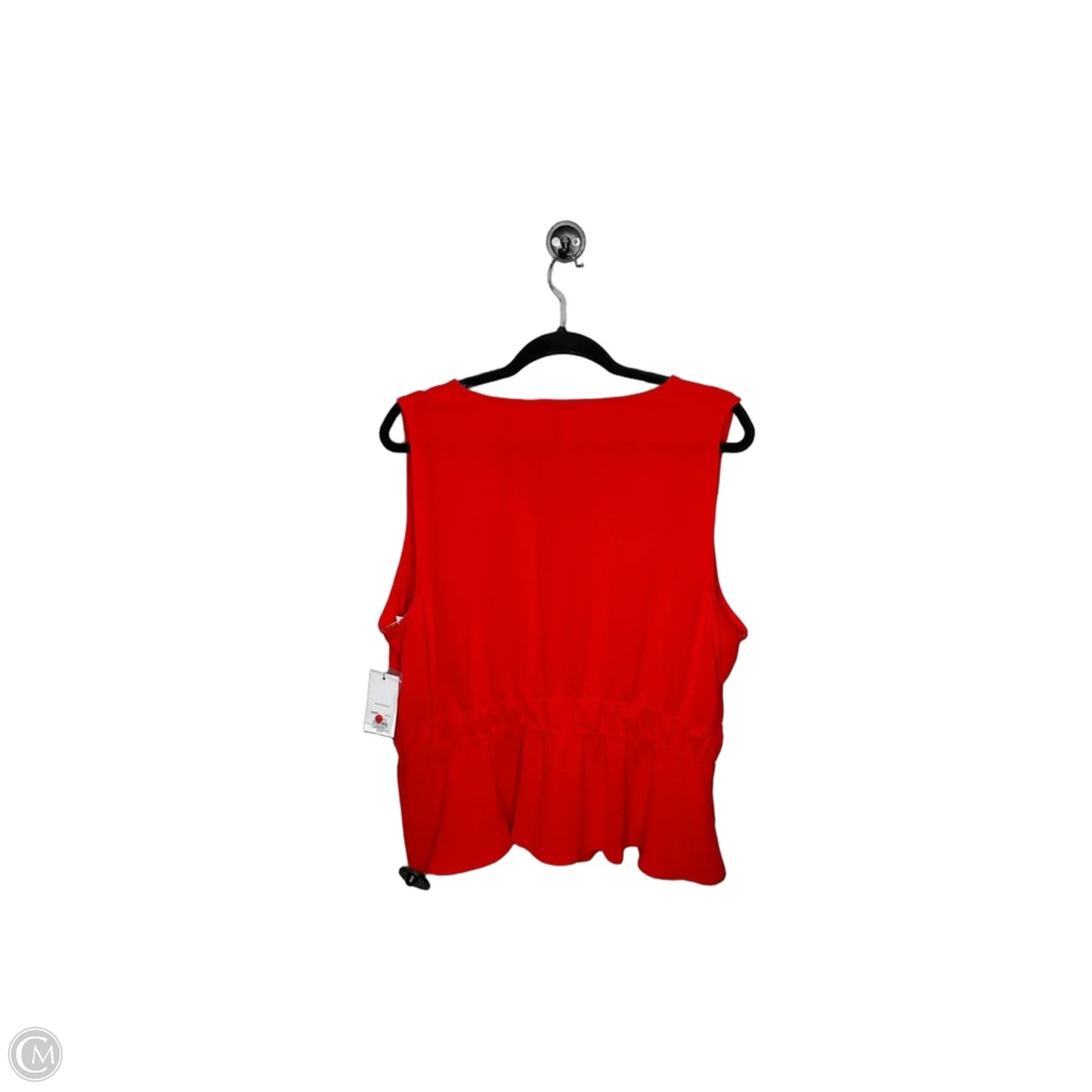 Top Sleeveless By Nine West In Red, Size: Xxl