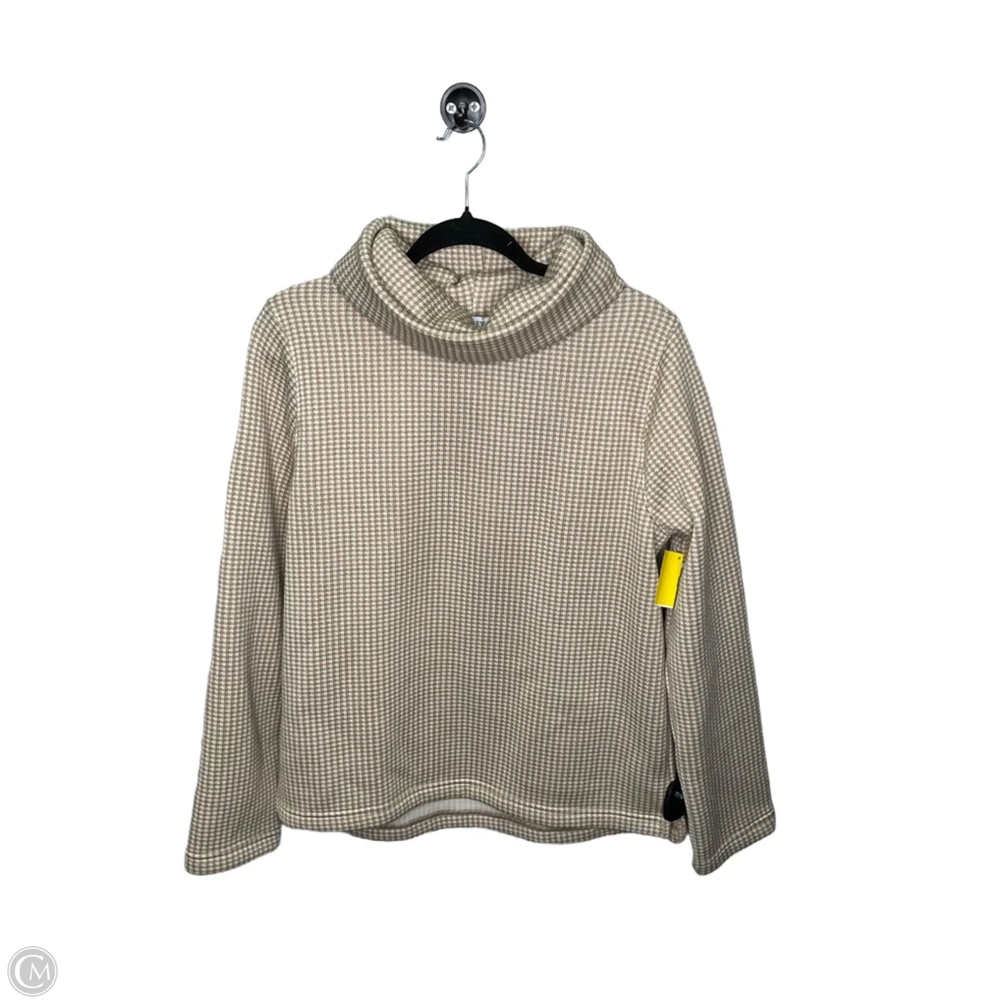 Sweater By J. Crew In Tan & White, Size: L