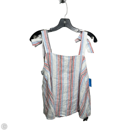 Top Sleeveless By Crown And Ivy In Striped Pattern, Size: M