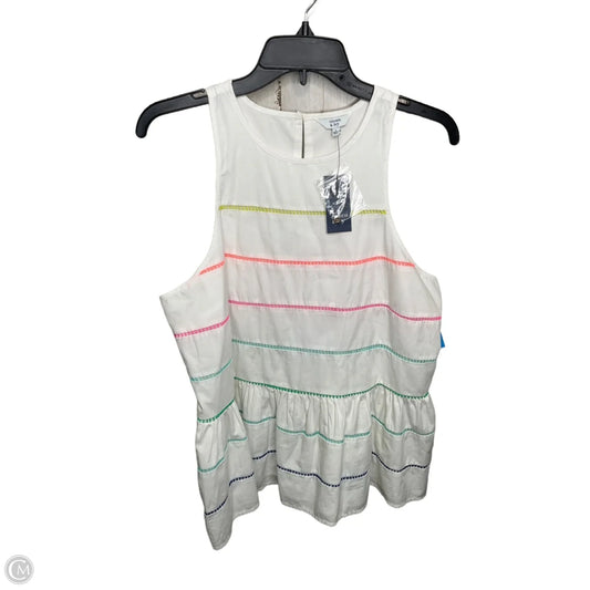 Top Sleeveless By Crown And Ivy In White, Size: L