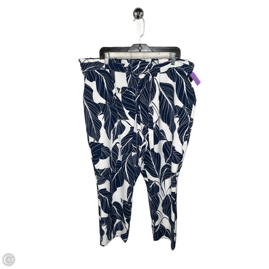 Pants Other By Liz Claiborne In Blue & White, Size: 16