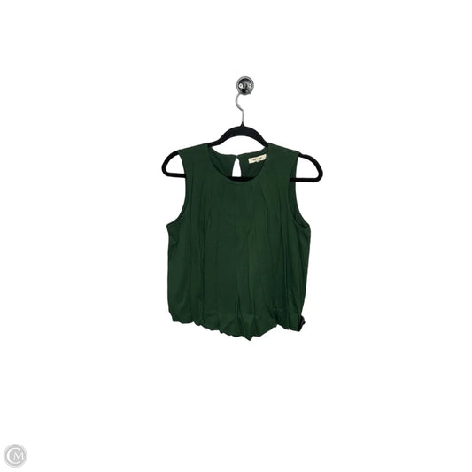 Top Sleeveless By Madewell In Green, Size: Xs