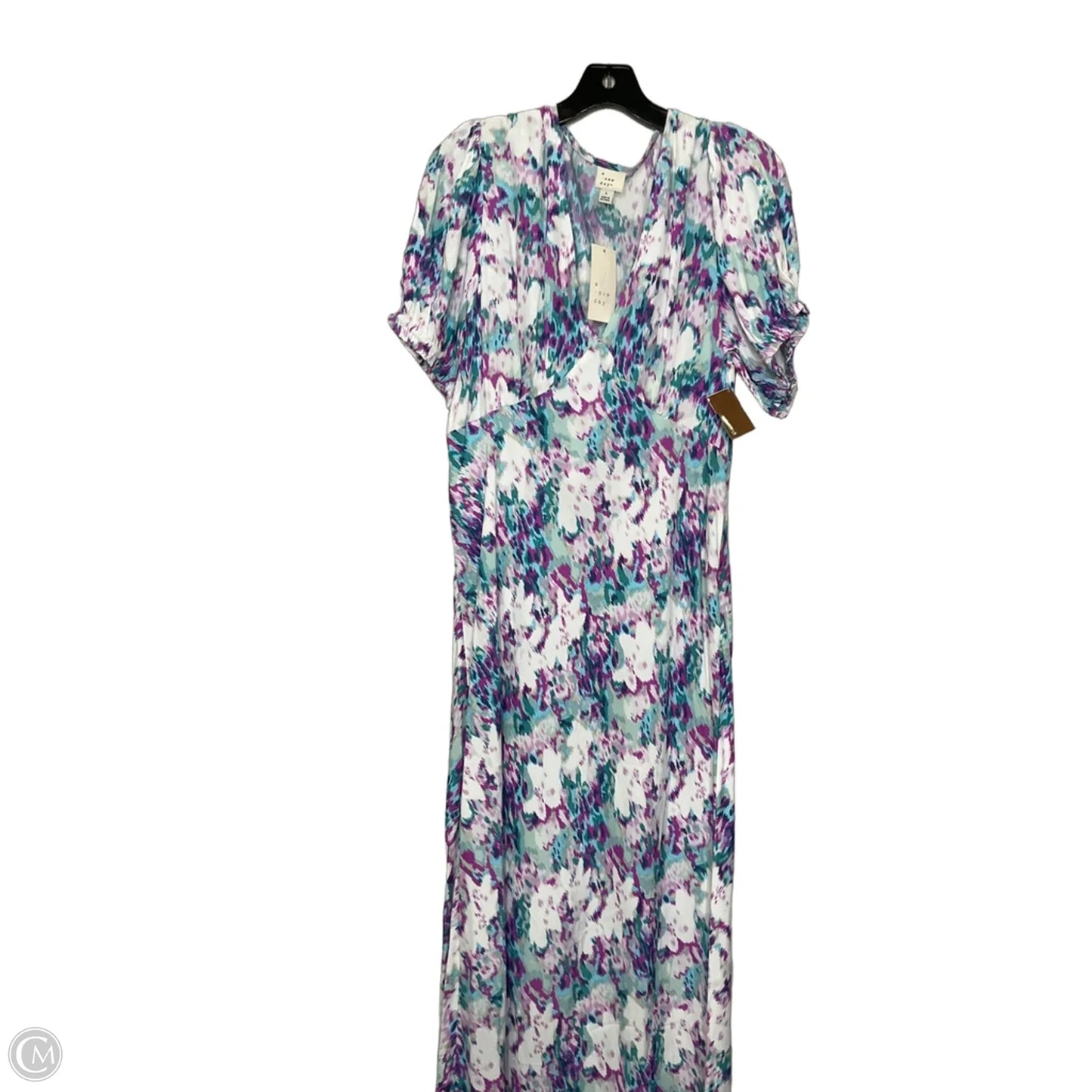 Dress Casual Maxi By A New Day In Blue & Purple, Size: L