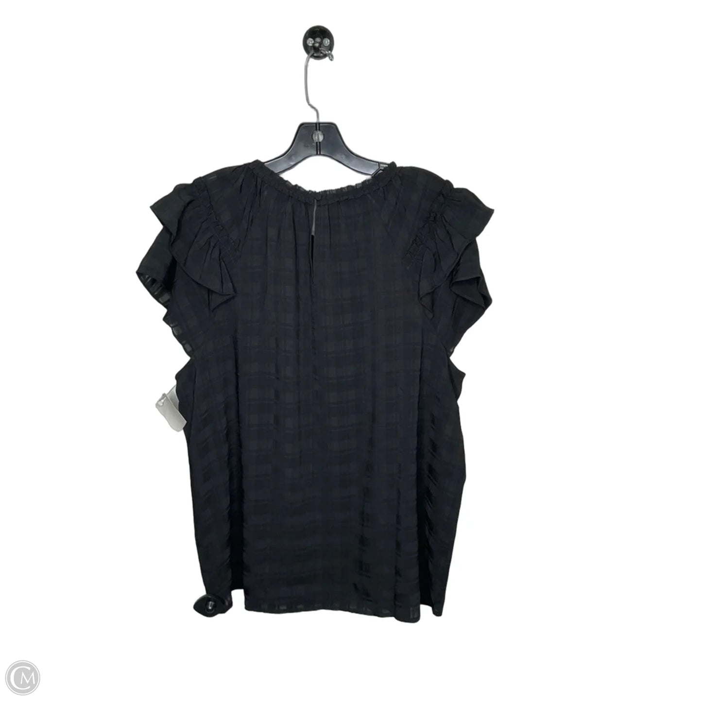 Top Short Sleeve By Loft In Black, Size: Xl