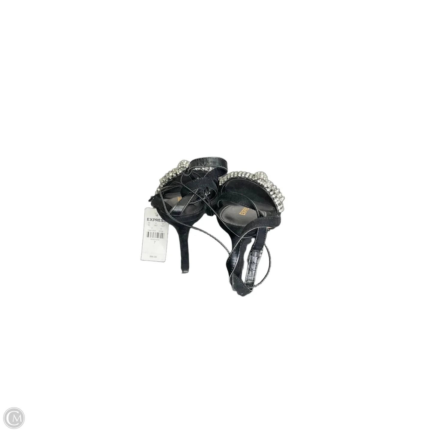 Sandals Heels Stiletto By Express In Black, Size: 7