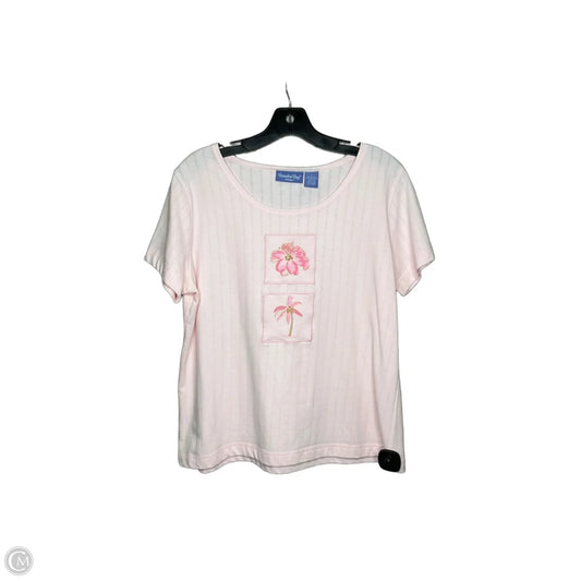 Top Short Sleeve By Clothes Mentor In Pink, Size: L