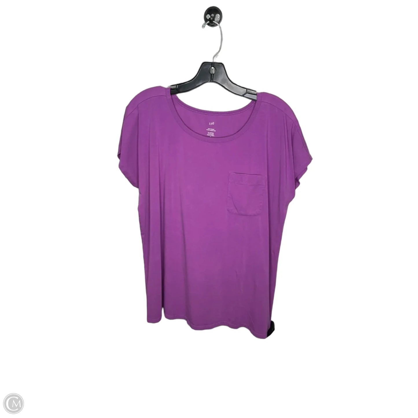 Top Short Sleeve By J. Jill In Purple, Size: M