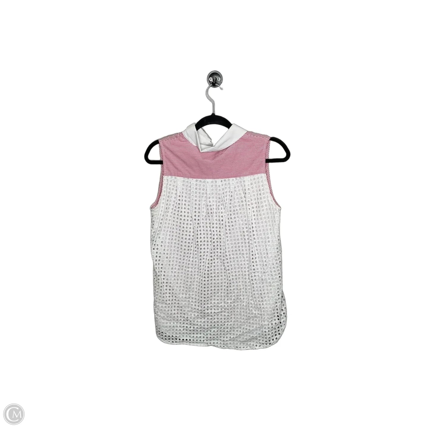 Top Sleeveless By Clothes Mentor In Red & White, Size: M